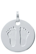 MÉDAILLE SYMBOLE ARGENTÉ PIEDS