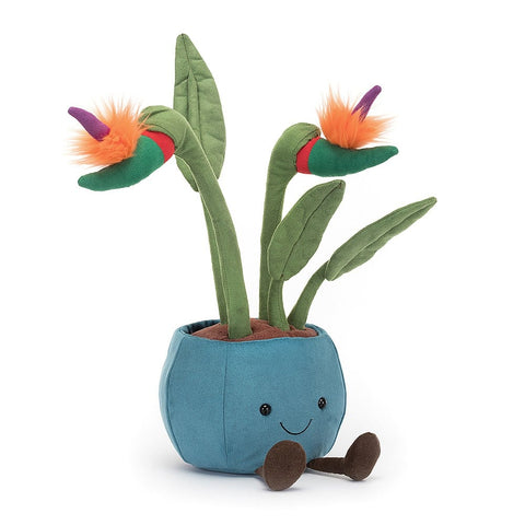 PELUCHE PLANTES EN POT OISEAU DU PARADIS