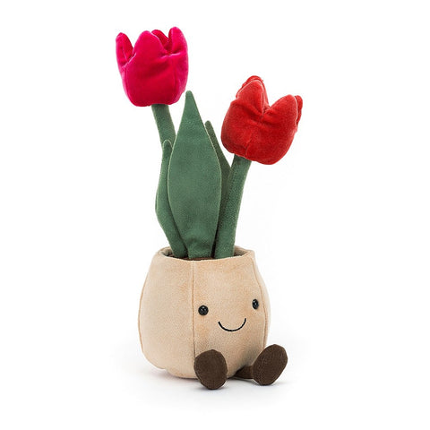 PELUCHE PLANTES EN POT TULIPES