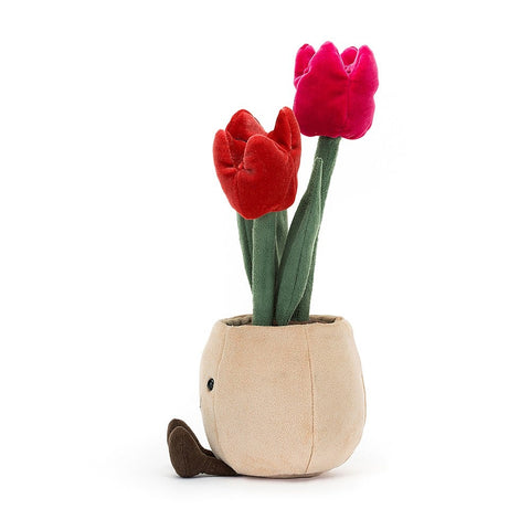 PELUCHE PLANTES EN POT TULIPES