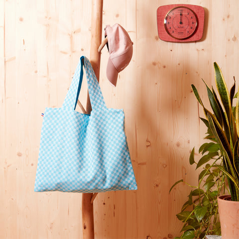 SAC A PROVISIONS DAMIER AZUR