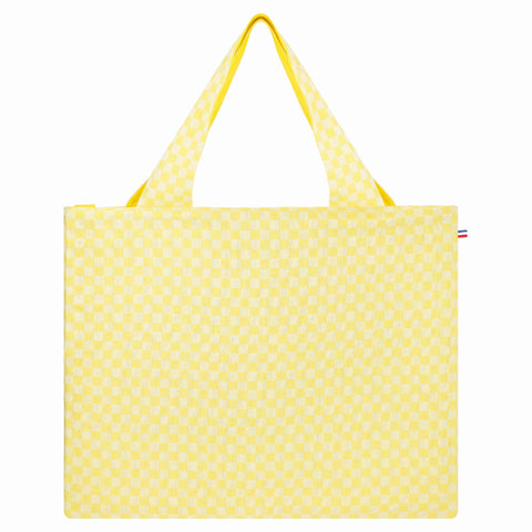 SAC A PROVISIONS DAMIER CITRON